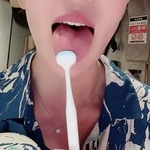 Tongue polishing video dedicated to oral fetish