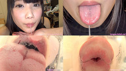 【舌フェチ唾フェチ】宮崎あやのエロ長い舌・唾・口の臭い堪能コース1
