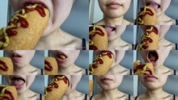 【 자동 촬영 카메라 de 동영상 】 젊은 청 초 계 여자의 씹 페티쉬에서 『 입술, 입, 혀, 치아 』