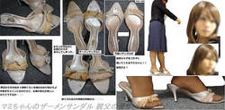Mami-CHAN's semen Sandals 2 semen color sandals